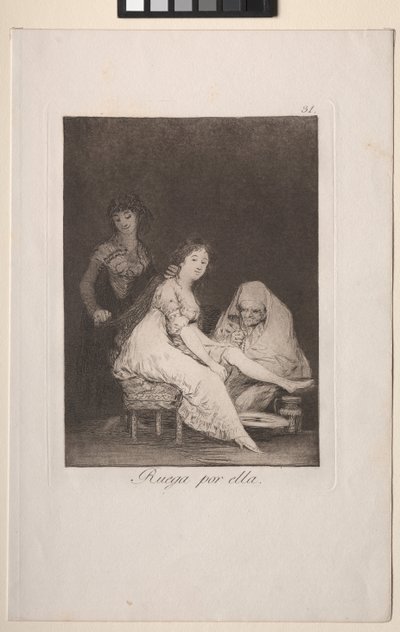 Caprichos: Lei prega per lei da Francisco de Goya