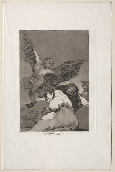 Caprichos: Pettegoli-Soffi di vento da Francisco de Goya