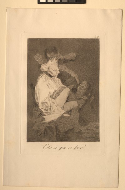 Capricci: Questo è certamente saper leggere da Francisco de Goya