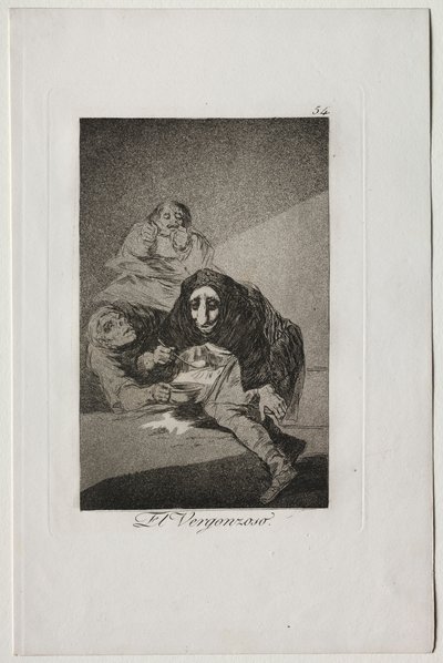 Capricci: Il vergognoso da Francisco de Goya
