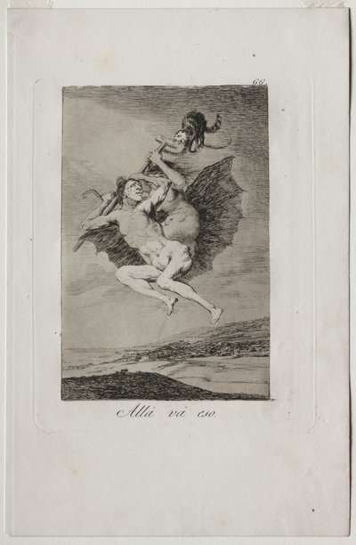 Capricci: Eccolo Che Va. da Francisco de Goya