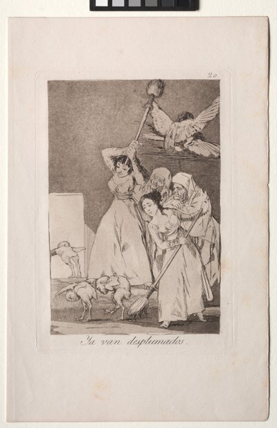 Caprichos: Eccoli Spennati da Francisco de Goya
