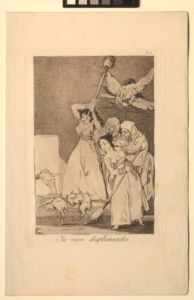 Caprichos: Eccoli spennati da Francisco de Goya