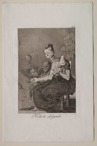 Caprichos: Filano finemente da Francisco de Goya