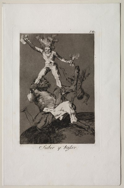 Capricci: Salire e Cadere da Francisco de Goya