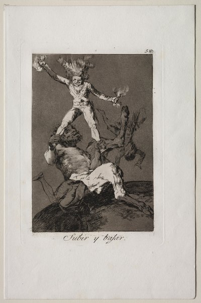 Caprichos: Salire e cadere da Francisco de Goya