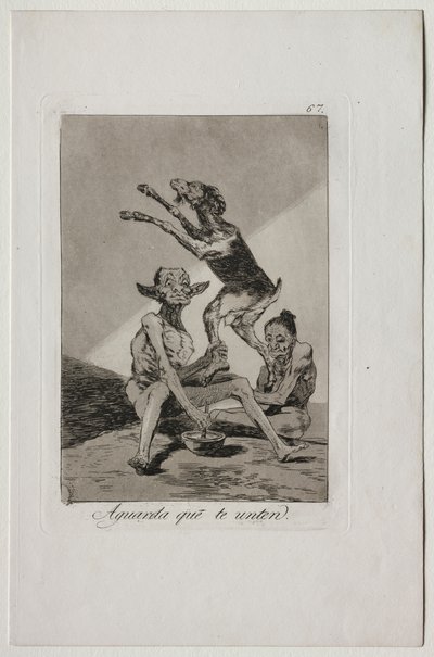Capricci: Aspetta Finché Non Sei Stato Unto da Francisco de Goya