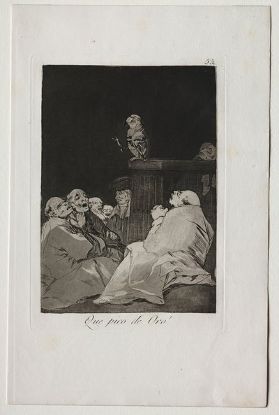 Capricci: Che Becco Dorato! da Francisco de Goya