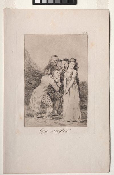 Caprichos: Che Sacrificio! da Francisco de Goya