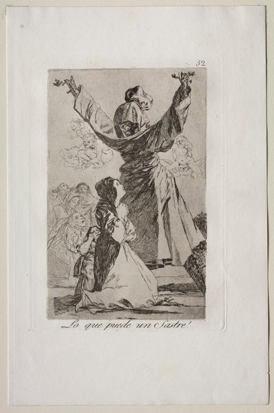 Caprichos: Cosa può fare un sarto! da Francisco de Goya