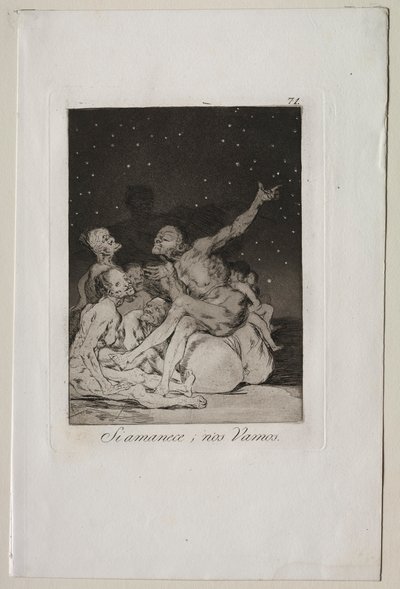 Capricci: Quando il Giorno Sorgere, Ce Ne Andremo da Francisco de Goya