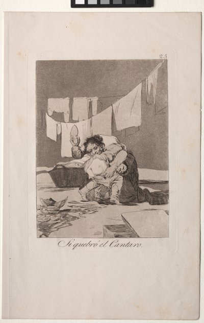 Caprichos: Sì, Ha Rotto il Vaso da Francisco de Goya