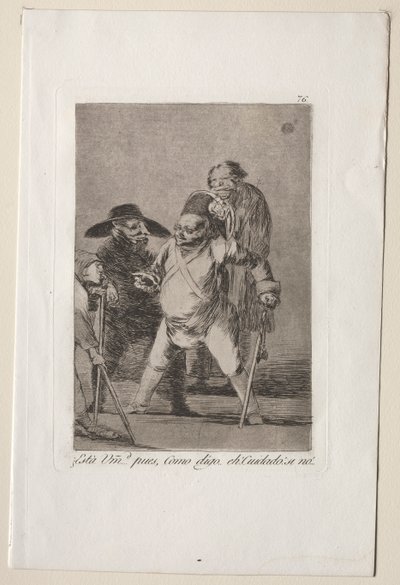Caprichos: Capisci?...Bene, come dico...eh! Attento! Altrimenti... da Francisco de Goya