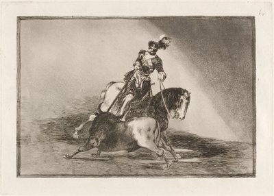 Carlo V che infilza un toro nell