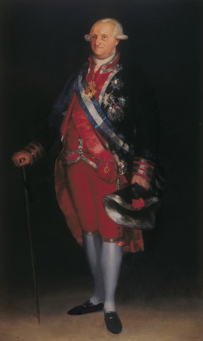 Carlo IV in uniforme da colonnello delle Guardias de Corps, 1800 da Francisco de Goya