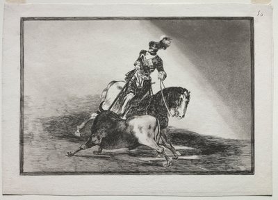 Carlo V che infilza un toro nell
