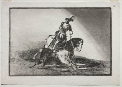 Carlo V che infilza un toro nell