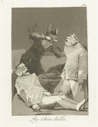 I Chinchillas (serie Los Caprichos) da Francisco de Goya
