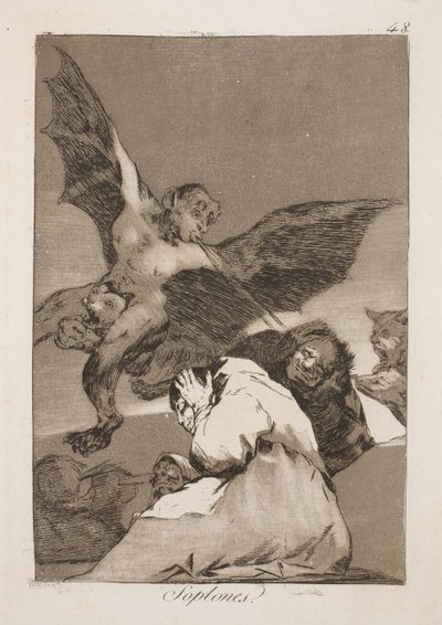 Gli soffiano nelle orecchie da Francisco de Goya