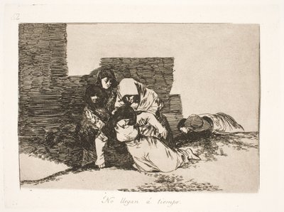 Sono arrivati troppo tardi (52) da Francisco de Goya