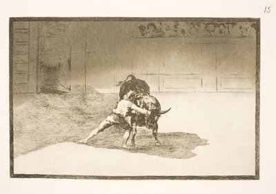 Il famoso Martincho piazza le banderillas, inganna il toro con i movimenti del suo corpo da Francisco de Goya