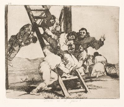 Il pesante cammino (14) da Francisco de Goya