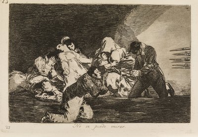 Non si può vedere (26) da Francisco de Goya