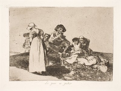 Il peggio è che bisogna mendicare (55) da Francisco de Goya