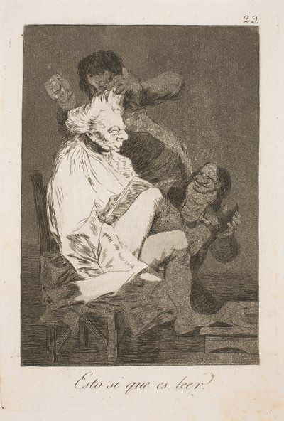 Questo si chiama leggere da Francisco de Goya
