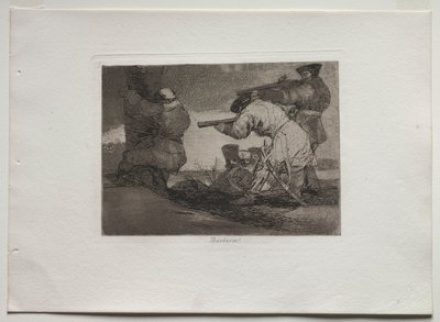 Disastri della Guerra: Barbari! da Francisco de Goya