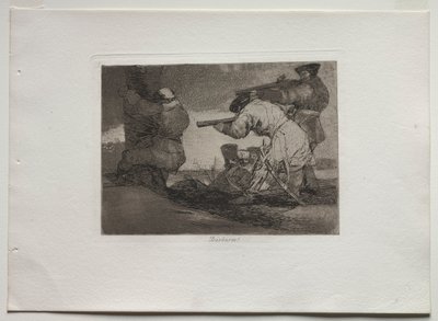 Disastri della guerra: Barbari!, 1810-1820 da Francisco de Goya