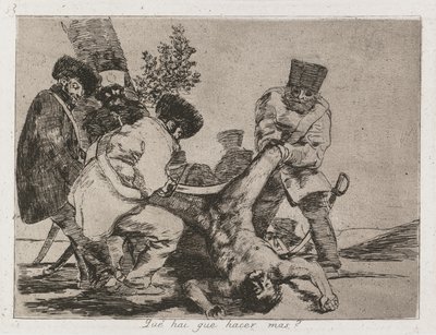 Disastri della guerra: Pl. 33, Cosa si può fare di più, 1810-1813 da Francisco de Goya