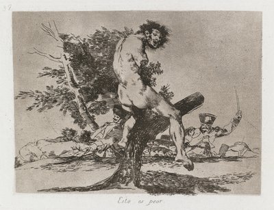 Disastri della guerra: Pl. 37, Questo è peggio da Francisco de Goya