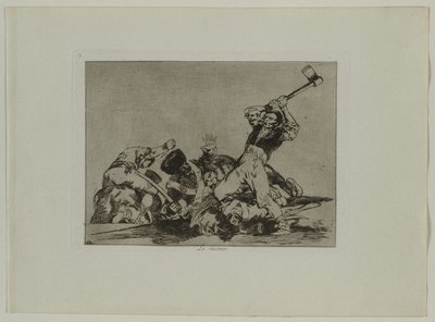 Disastri della guerra: Pl., 3, La stessa cosa, 1810-1813 da Francisco de Goya