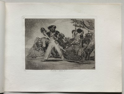 Disastri della Guerra: È Dura da Francisco de Goya