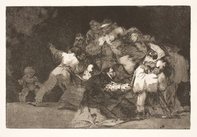 Follia in generale (Gli artigli del gatto e i vestiti del devoto / proprio come il vizio spesso si veste di virtù) da Francisco de Goya