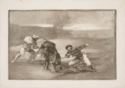 Un altro modo di cacciare a piedi da Francisco de Goya