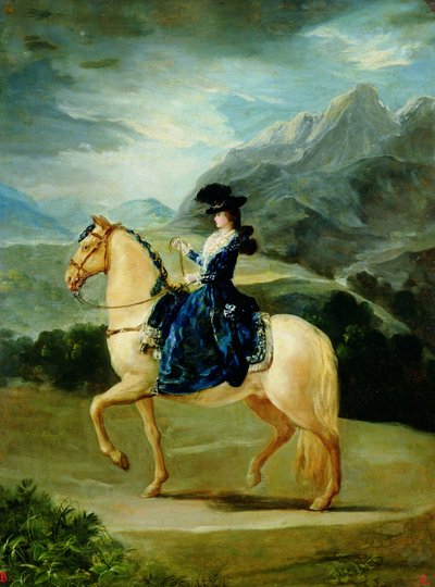 Ritratto equestre di Maria Teresa de Vallabriga da Francisco de Goya