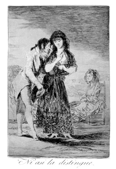 Anche così non riesce a capirla, 1799 da Francisco de Goya