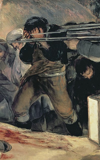 Fucilazione dei difensori di Madrid, 3 maggio 1808, 1814 (dettaglio) da Francisco de Goya