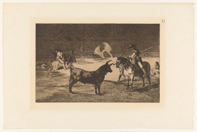 Fernando del Toro sfida un toro da Francisco de Goya