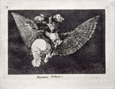 Follia Volante dalla serie Los Disparates Follies, 1815-1819 da Francisco de Goya