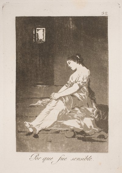 Per aver ceduto ai suoi sentimenti da Francisco de Goya