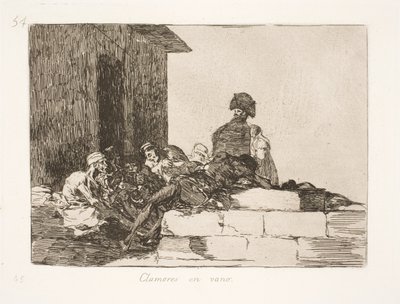 Lamento vano (54) da Francisco de Goya