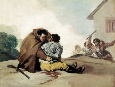 Frate Pedro lega El Maragato con una corda da Francisco de Goya