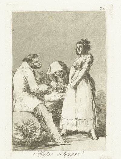 È meglio essere pigri da Francisco de Goya