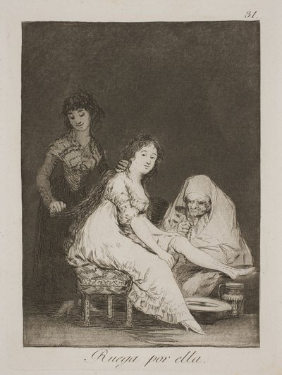Lei prega per lei da Francisco de Goya