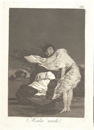 Nel buio della notte da Francisco de Goya