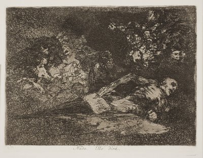 Niente! Lo dice lui stesso (69) da Francisco de Goya