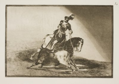 Carlo V infilza un toro nell